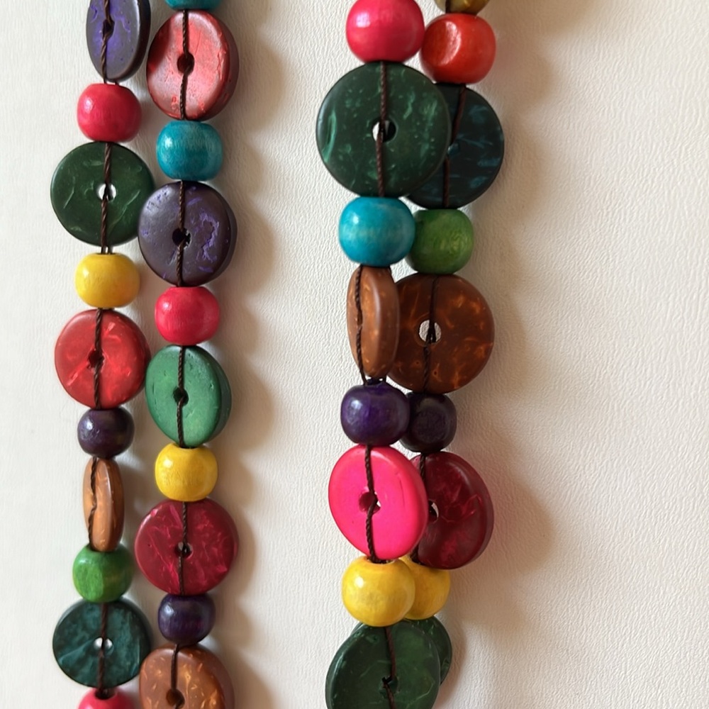 Paparazzi Long Colorful Beaded Necklace w earrings NIP 3/15 - Picture 6 of 16